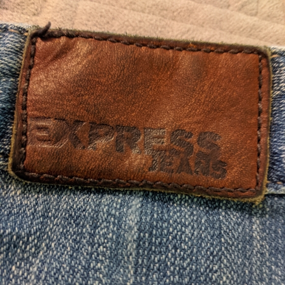 Express Rhinestone Back Pocket Jeans - Picture 6 of 8